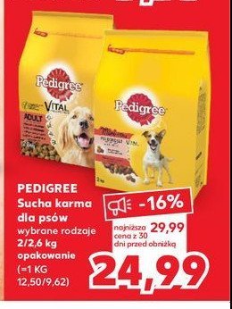 Karma dla psa z drobiem i warzywami Pedigree promocja