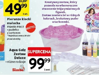 Pierwsze klocki malucha FISHER-PRICE promocja w Intermarche