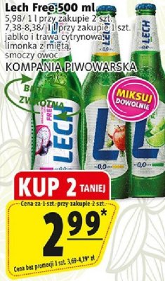 Piwo Lech Free 500 ml promocja w Prim Market