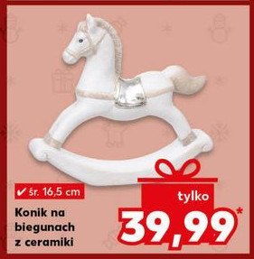 Konik na biegunach z ceramiki promocja w Kaufland