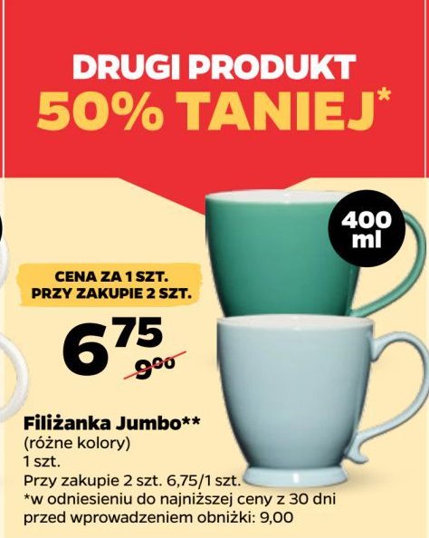 Filiżanka jumbo promocja w Netto