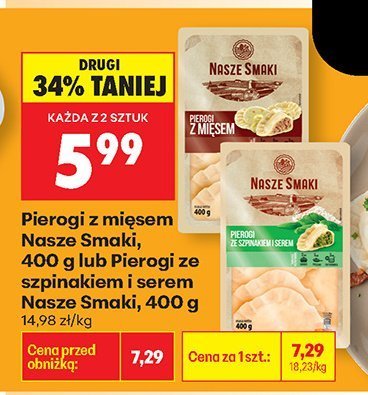 Pierogi z mięsem  promocja w Biedronka