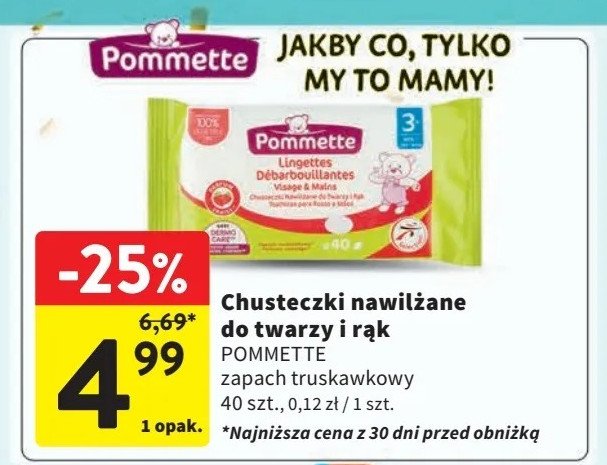 Chusteczki do twarzy i rąk Pommette promocja