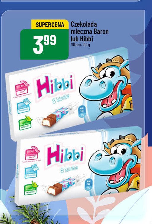 Czekolada mleczna Hibbi promocja