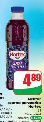 Nektar czarna porzeczka Hortex promocja w Dino