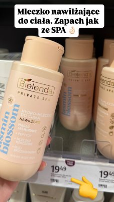 Mleczko nawilżające do ciała Private SPA Jasmin blossom  promocja w Rossmann