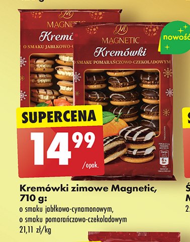 Kremówki z nadzieniem pomarańczowo-czekoladowym Magnetic promocja w Biedronka