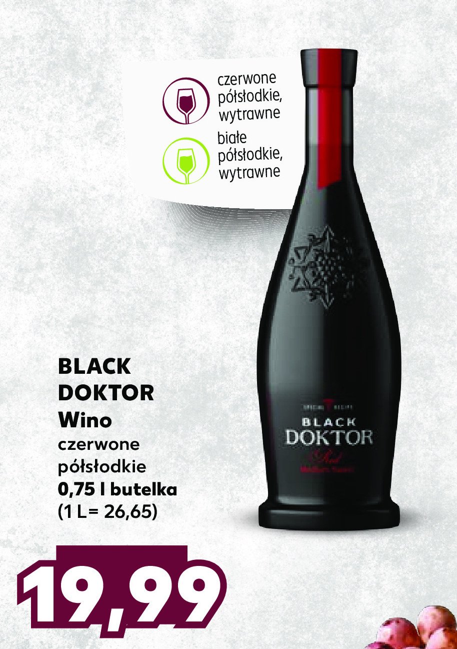 Wino wytrawne Black doktor bostavan promocja