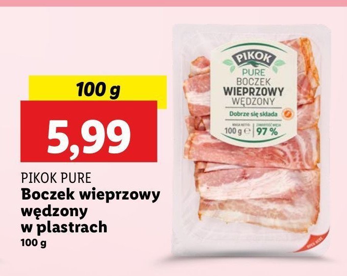 Boczek wedzony Pikok pure promocja