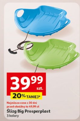 Ślizg Big Prosperplast - 3 kolory promocja w Auchan