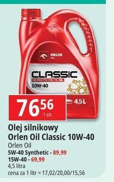 Olej 15w-40 Orlen platinum classic promocja w Leclerc