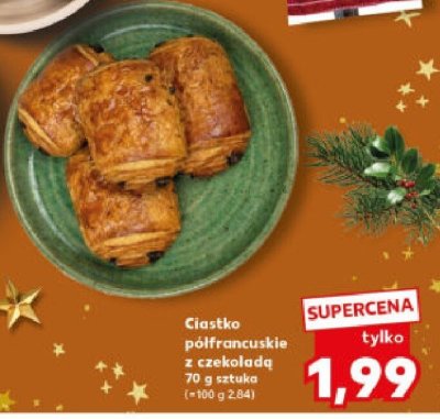 Ciastko półfrancuskie z czekoladą promocja w Kaufland