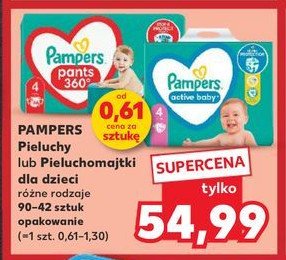 Pieluchomajtki 4 Pampers promocja w Kaufland