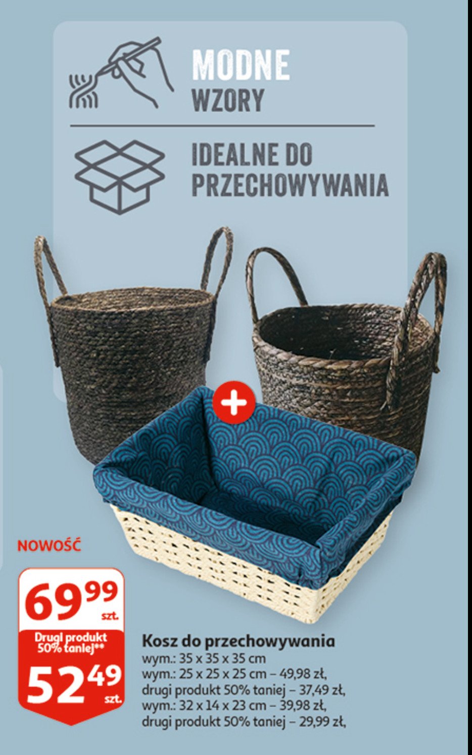 Kosz do przechowywania 35 x 35 x 35 cm Actuel promocja