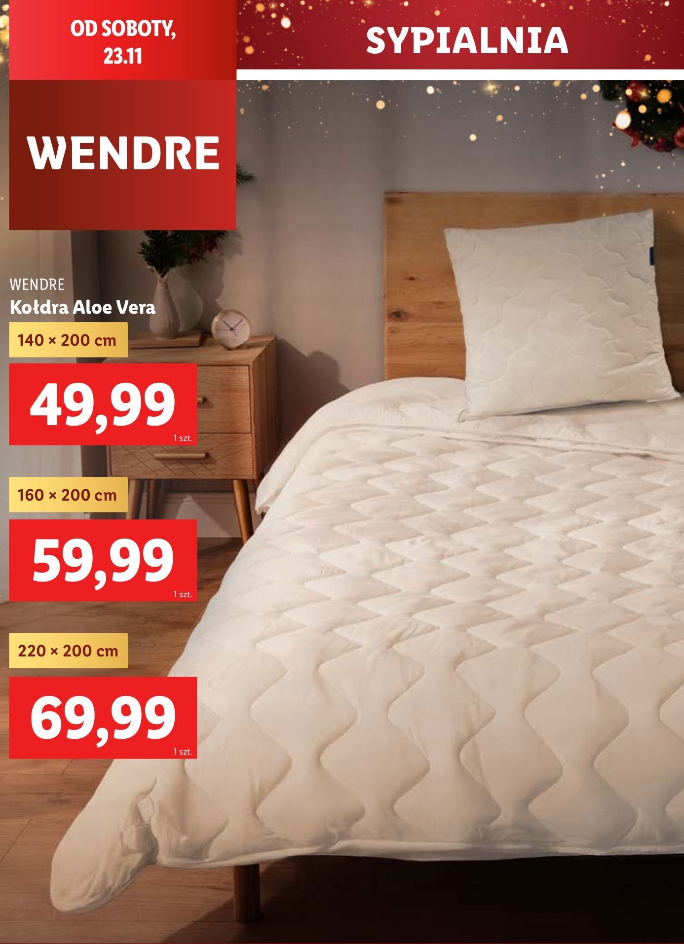 Kołdra aloe vera 140 x 200 cm Wendre promocja w Lidl