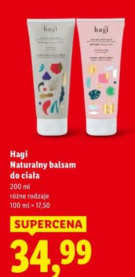 Hagi Naturalny balsam do ciała promocja w Lidl