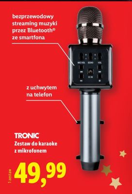 Zestaw do karaoke z mikrofonem TRONIC promocja w Lidl