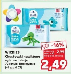 Chusteczki nawilżane dla dzieci Wickies promocja