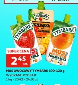 Mus truskawka-jabłko-banan-marchew Tymbark mus 100% owoców promocja