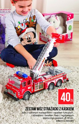 Zestaw małego strażaka wóz strażacki + 2 figurki + kask strażacki promocja