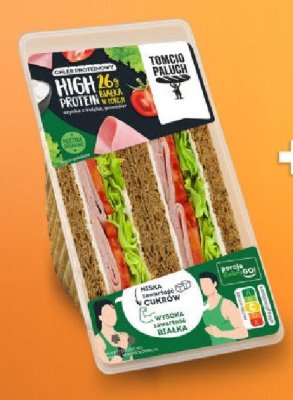 Kanapka High Protein mięsna z szynką w rogalu promocja w Żabka