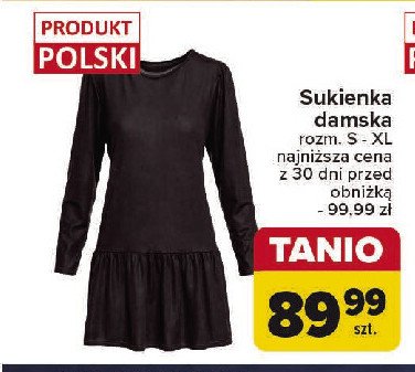 Sukienka damska s-xl promocja w Carrefour