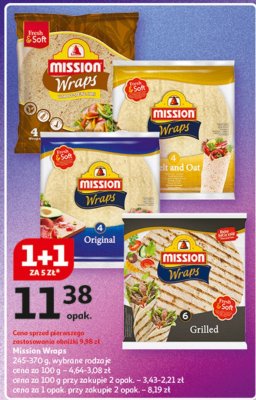 Tortilla Mission Wraps różne rodzaje promocja w Auchan