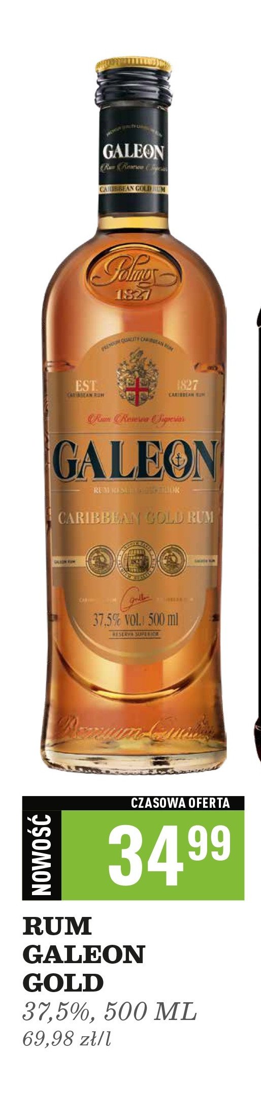 Rum Galeon gold promocja w Biedronka