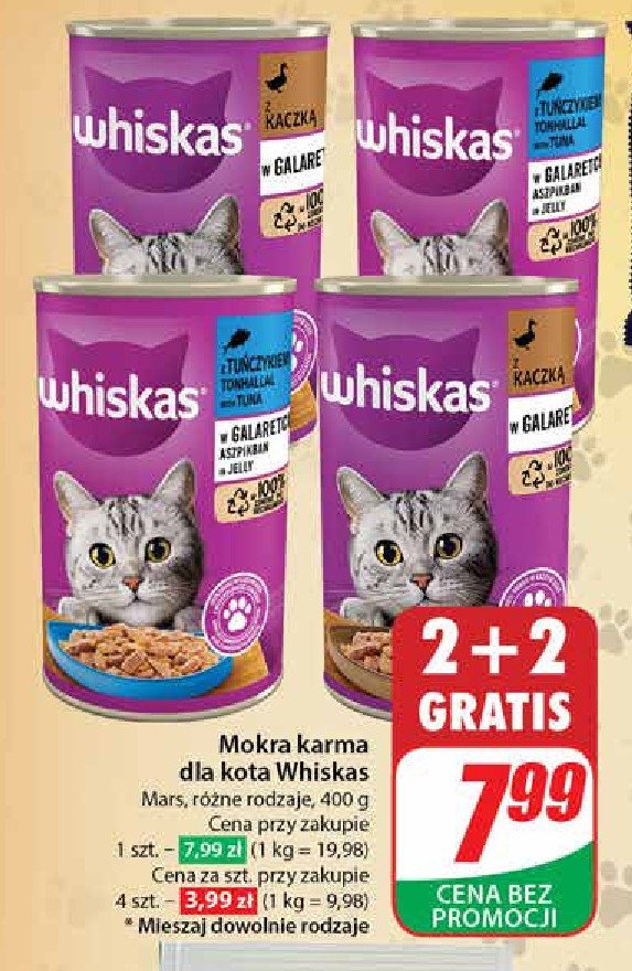 Karma dla kota kaczka Whiskas promocja