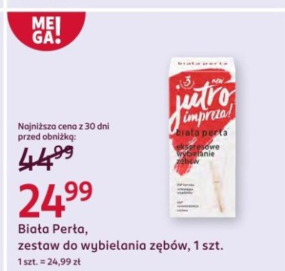 Zestaw do wybielania zębów Biała Perła 1 szt. promocja w Rossmann