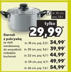 Garnek z pokrywką 18 cm promocja