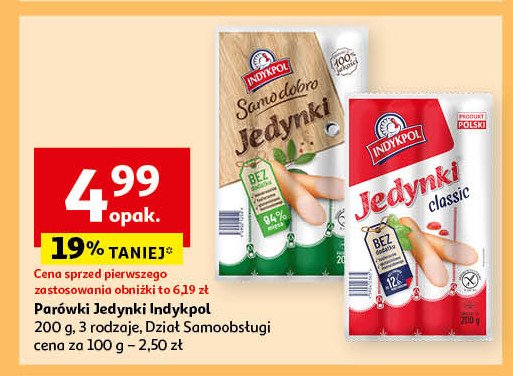 Parówki jedynki Indykpol samo dobro promocja