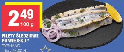 Filety śledziowe po wiejsku RYBHAND promocja w SPAR