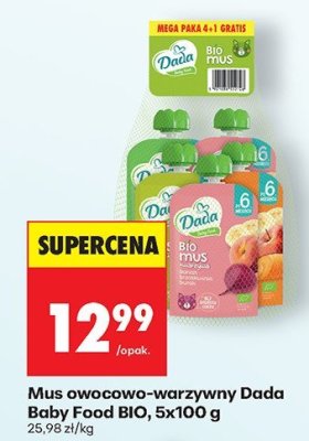 Mus owocowo-warzywny Baby Food BIO 5-pak promocja w Biedronka