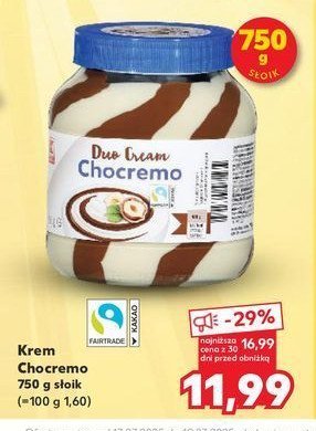 Krem orzechowo-czekoladowy K-classic promocja w Kaufland