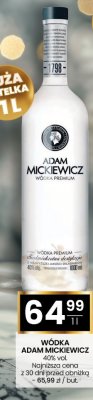 Wódka ADAM MICKIEWICZ 40% vol. promocja w Twój Market