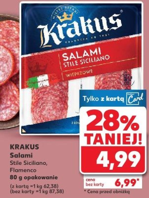 Salami Stile Siciliano promocja w Kaufland