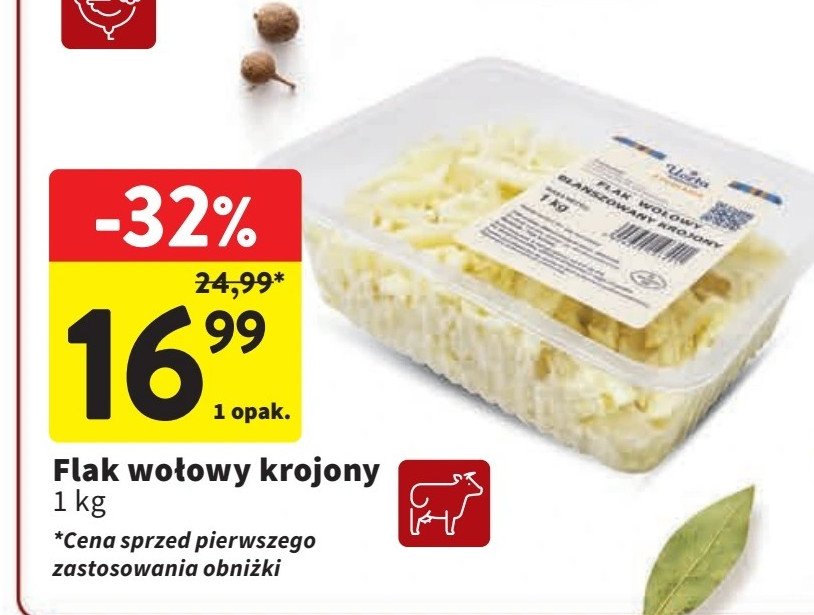 Flaki wołowe krojone promocja