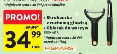 Skrobaczka z ruchomą główicą FISKARS promocja w Intermarche