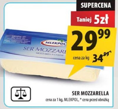 Ser mozzarella Mlekovita promocja w Arhelan