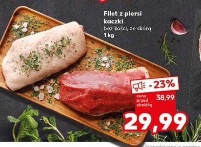 Filet z piersi kaczki bez kości ze skórą promocja