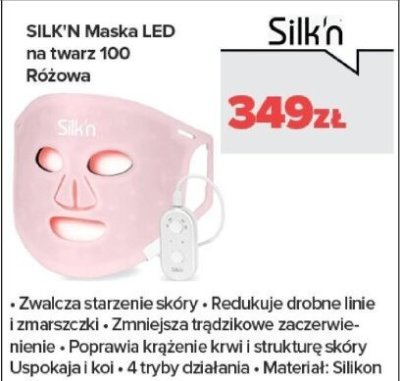 Maska LED na twarz 100 Różowa promocja w NEONET