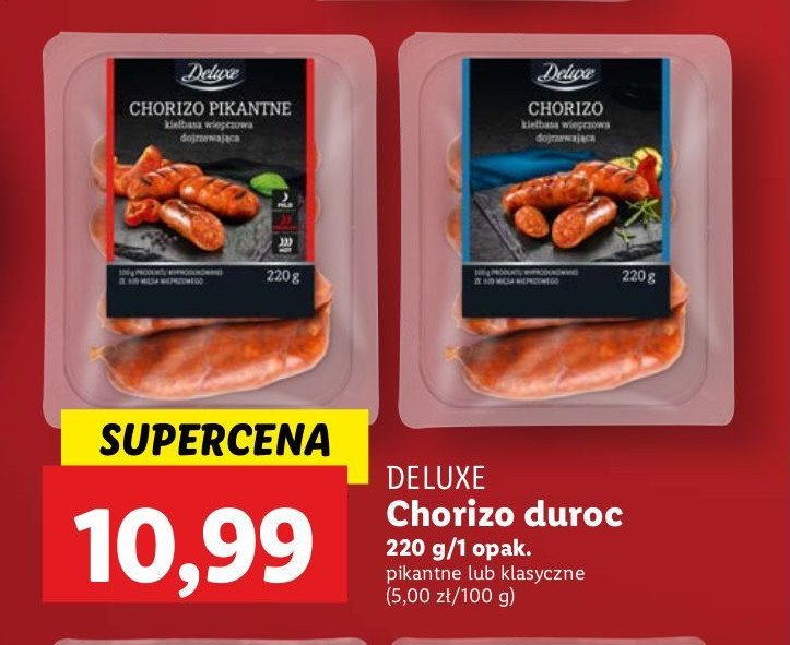 Chorizo duroc Deluxe promocja