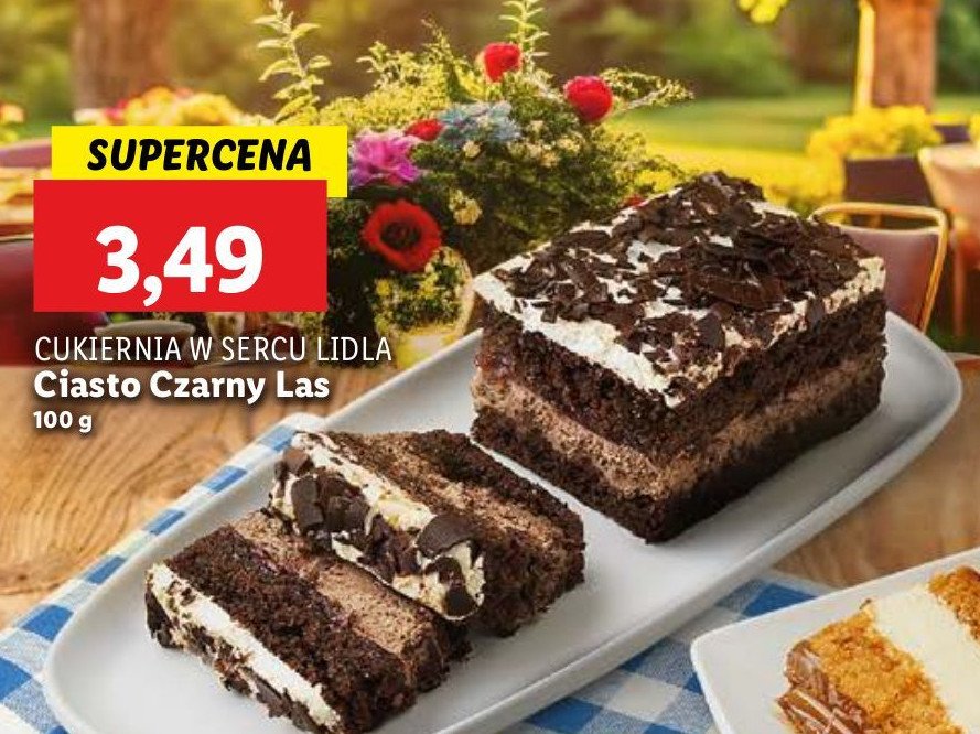 Ciasto czarny las promocja