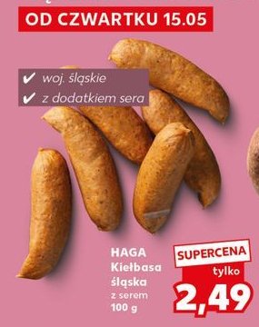 Kie艂basa 艣l膮ska z serem Haga promocja