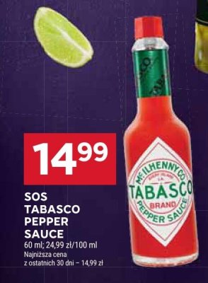 Sos Tabasco Pepper Sauce promocja w Stokrotka
