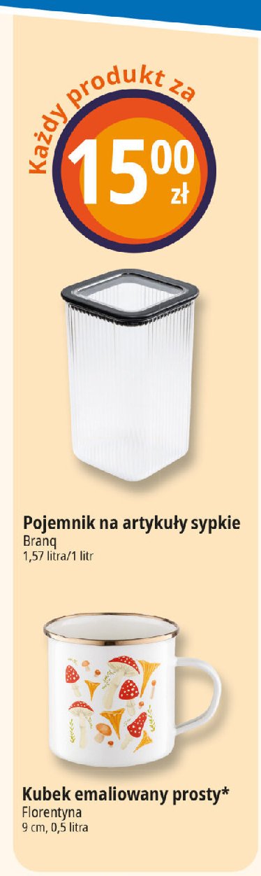 Pojemnik na artykuły sypkie 1.57 l Branq promocja w Leclerc