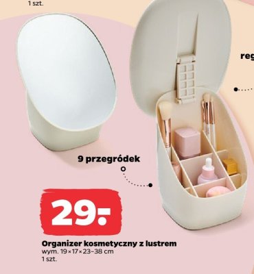 Organizer kosmetyczny z lustrem promocja w Netto