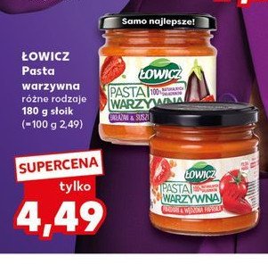 Pasta warzywna z bakłażanem i suszonymi pomidorami Łowicz promocja