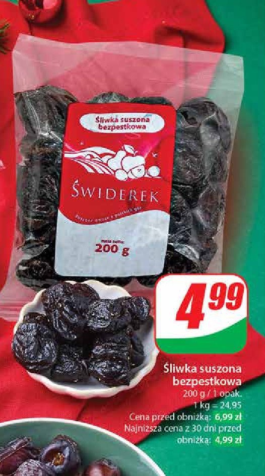 Śliwka suszona ŚWIDEREK promocja